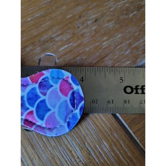 NEW Mermaid Neoprene Chapstick Holder Key Chain and chapstick - Picture 3 of 3